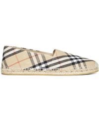 Burberry - Sand Mews Check Espadrilles - Lyst