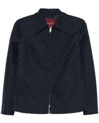 Gucci - Logo Shirt Collar Blazer - Lyst