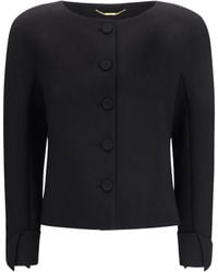 Chloé - Chloã Collarless Fitted Jacket - Lyst