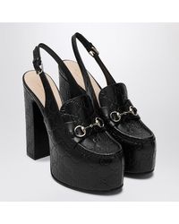Gucci - Platform Loafers With Slingback Design - Lyst