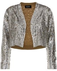 DSquared² - Dsquared Embellished Wool Cardigan - Lyst