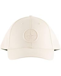 Stone Island - Cap With Embroidered Compass Logo - Lyst