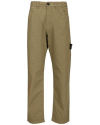 Stone Island Chino Trousers in Gray for Men | Lyst