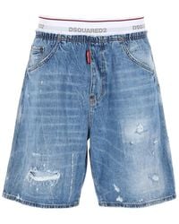 DSquared² - Distressed Shorts - Lyst