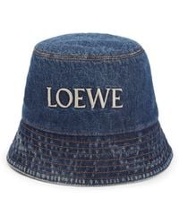 Loewe - Denim Bucket Hat - Lyst