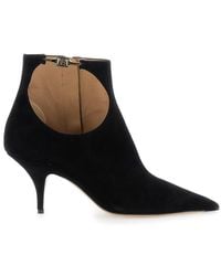 Ferragamo - Solid Pointed Toe Boot - Lyst