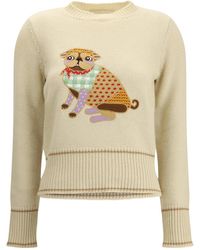 Valentino - Le Chien De La Maison Embroidered Sweater - Lyst