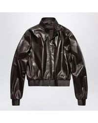 Gucci - Soft Nappa Leather Bomber Jacket - Lyst