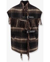 Isabel Marant - Ginesa Fringed Checked Vest - Lyst