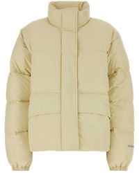 Jil Sander - Cream Polyester Down Jacket - Lyst