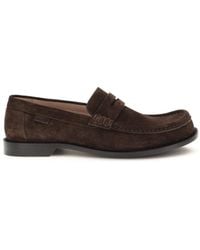 Loewe - Campo Suede Calfskin Loafers - Lyst