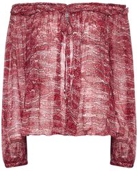 Isabel Marant - Printed Chiffon Vutti Top - Lyst