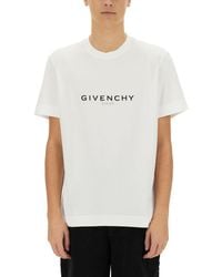 Givenchy - Reversible Logo-print Cotton-jersey T-shirt - Lyst