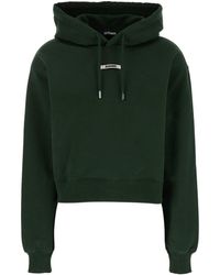 Jacquemus - 'Le Hoodie Gros Grain' Hoodie With Logo Patch On The Front - Lyst