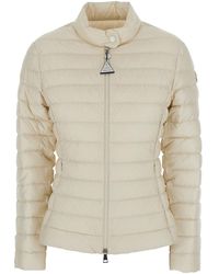 Moncler - 'Igelle' Down Jacket With Logo Plaque On The Zip Puller And Logo Patch On The Sleeve - Lyst