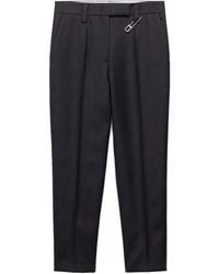 Prada - Gabardine Straight Pants - Lyst