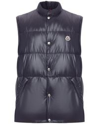 Moncler - Restigo Quilted Vest With Logo Patch - Lyst