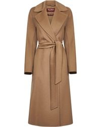 Max Mara - Drap Double Cloth Cles Robe Coat - Lyst