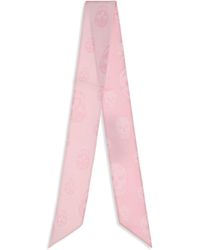 McQueen - Skull Ribbon Scarf - Lyst