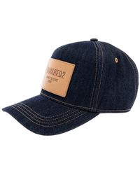DSquared² - Baseball Cap With Logo Patch On The Front And Logo Lettering On The Rear - Lyst