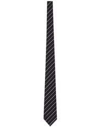 Saint Laurent - Wide Striped Silk Jacquard Tie - Lyst