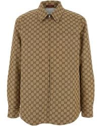 Gucci - Gg Shirt Jacket - Lyst