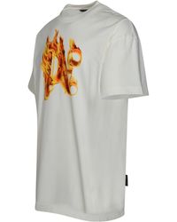 Palm Angels Burning Skeleton Tee in Black for Men | Lyst