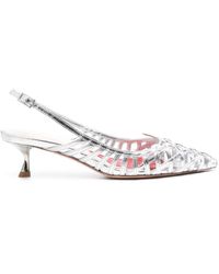 Roger Vivier - I Love Vivier Leather Slingback Pumps - Lyst