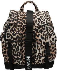 Ganni - Leapard Tech Backpack - Lyst