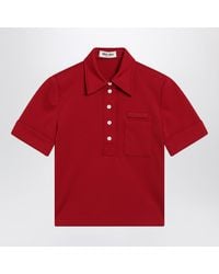 Miu Miu - Ruby Technical Jersey Polo - Lyst