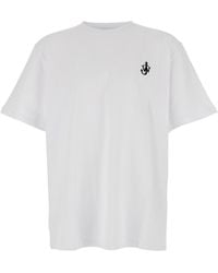 JW Anderson - Jw Anderson T-Shirt With Logo On The Front - Lyst