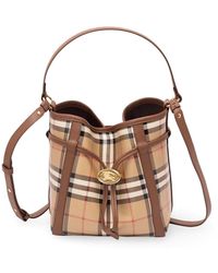 Burberry - Mini Drawstring Bucket Bag - Lyst