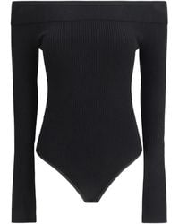 Alaïa - Alaã¯A Off-Shoulder Bodysuit - Lyst