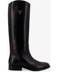 Celine - Anais Leather Boots - Lyst