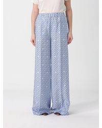 Max Mara - Paisley Silk Trousers - Lyst