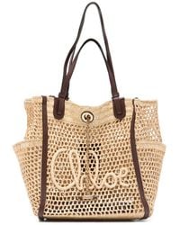 Chloé - Iconic Rafia Tote Bag - Lyst