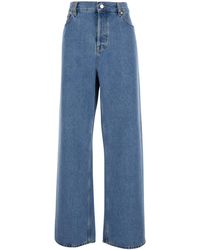 Gucci - Jeans With Belt Loops And Logo Patch On The Rear - Lyst