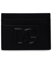 Dolce & Gabbana - Dg Logo Leather Card Holder - Lyst
