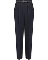 Dior - Wool And Silk Pants - Lyst