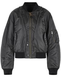 Maison Margiela - Dark Reversible Ribbed Polyamide Bomber Jacket - Lyst