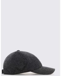 Prada - Wool Flannel Hat - Lyst