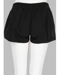 Rick Owens Concordians Fog Boxers Leather Shorts in Black | Lyst