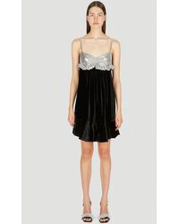 Rabanne - Rabanne Chainmail Panel Mini Dress - Lyst