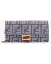 Fendi - Continental With Chain Baguette Wallet - Lyst