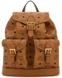 MCM - Printed Canvas Backpack - Lyst
