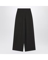 Lemaire - Wide Wool-Blend Trousers - Lyst