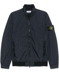 Stone Island - Garment Dyed Crinkle Reps Ny Hooded Down Jacket With Duck Down Padding - Lyst