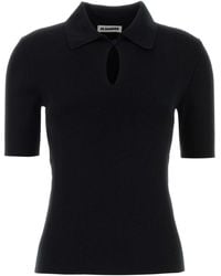 Jil Sander - Wool Polo Shirt - Lyst
