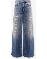 Dior - Flared Jeans Destroyed Effect - Lyst