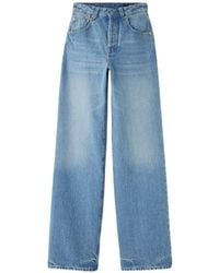 Jacquemus - Wide-Leg Light Jeans With High Waist - Lyst